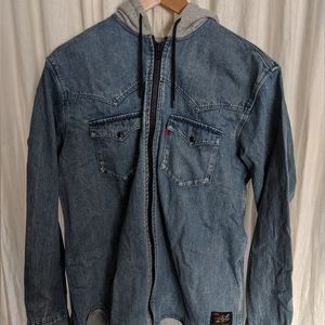 Levi denim jacket zip up